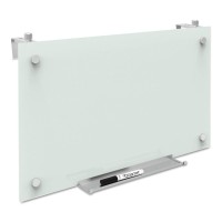 Quartet Whiteboard Glass Dry Erase Board Magnetic 30 X 18 Infinity Frameless Mounting White Surface Accessory Tray 1