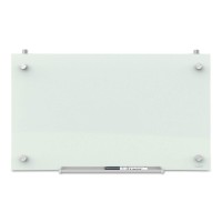 Quartet Whiteboard Glass Dry Erase Board Magnetic 30 X 18 Infinity Frameless Mounting White Surface Accessory Tray 1