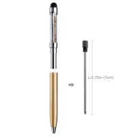 Black Ink Refills (10 Pcs)  Replaceable Pen Refills  2.75 Inch (70 Mm) Ballpoint Pens Refills  1Mm Medium Tips - Black