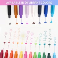 Retractable Gel Pens 20 Assorted Colors