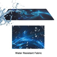 Meffort Inc Extra Large Extended Gaming Desk Mat Nonslip Rubber Pads Stitched Edges Xxl Mouse Pad 354 X 157 Inch Blue Drago