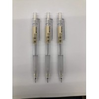 Muji 3Set Polycarbonate Mechanical Pencil W Rubber Grip