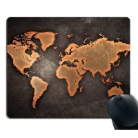 Map Mouse Pad Map Mousepad Mouse Pads World Map Vintage Black World Map Antique Large Mouse Pad