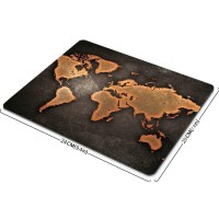 Map Mouse Pad Map Mousepad Mouse Pads World Map Vintage Black World Map Antique Large Mouse Pad