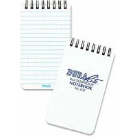 Rite In The Rain Waterproof Durarite Top Spiral Notebook 3 X 5 White Cover Universal Pattern No 635