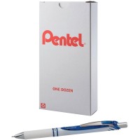 Pentel Energel Pearl Gel Pens Blue Ink Dozen