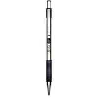 Zebra Pen F301 Retractable Ballpoint Pen Stainless Steel Barrel Fine Point 07Mm Black Ink 4Pack Packaging May Vary