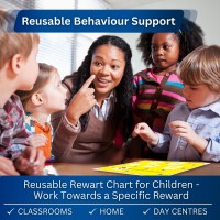 Reusable Reward Chart For Kids Premium Durable Plastic Autism Sticker Chart For Kids Behavior Behavior Chart For Preschool