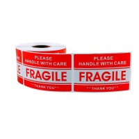 Eps Please Handle With Care Fragile Thank You Shipping Stickers 2X3 500 Per Roll 1 Roll