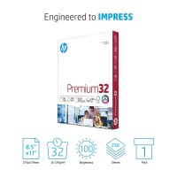 Hp Papers 85 X 11 Paper Premium 32 Lb 1 Ream 250 Sheets 100 Bright Made In Usa Fsc Certified 113500R