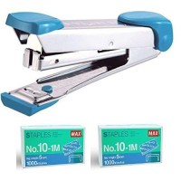 Max Hd10 Stapler Set With 2 Boxes 2000 Staples Staple Up To 15 Sheets Of Normal Paper