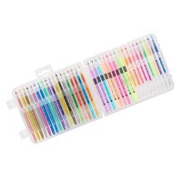 Christian Art Gifts Veritas Gel Pen Set 36 Pack Assorted Color Variety 9 Metallic 9 Water Chalk 9 Glitter 9 Neon Nontox