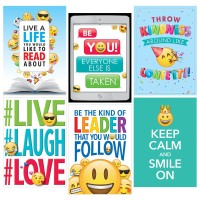 Ctp Wall Poster Emoji Fun Inspire U Posters Inspirational Posters Six Poster Pack Creative Teaching Press 8093Ck