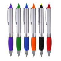 Sypen Ballpoint Pen With Highlighter With Chisel Tips  Comes In An Array Of Bright Color Highlighters  Ballpoint Black Ink  Pack Of 6