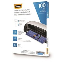 Fellowes Thermal Laminating Pouchessheets Letter Size 9 X 115Inches 3 Mil 100 Pack 5743301