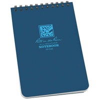 Rite In The Rain Weatherproof Top Spiral Notebook 4 X 6 Blue Cover Universal Pattern No 246