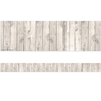 Teacher Created Resources 3563 White Wood Straight Border Trim