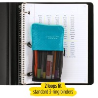 Five Star Stand N Store Pencil Pouch Fits 3Ring Binder Pencil Case Assorted Colors Color Will Vary 1 Count 50516