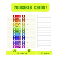 Daily Schedule Pocket Chart Class Schedule With 26 Cards 131 Pockets 13 Colored 13 Blank Doublesided Reusable Cards Easy