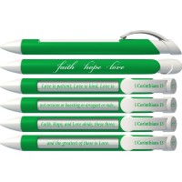 Greeting Pen Bible Verse Pen 1St Corinthians Rotating Message 6 Pen Set 36048