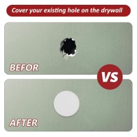 Wideskall White Round Door Knob Wall Shield Self Adhesive Protector 3 Inch Standard Size 1000 Count