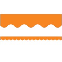 Teacher Created Resources Orange Scalloped Border Trim