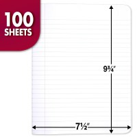 Mead Composition Notebooks 3 Pack Wide Ruled Paper 934 X 712 100 Sheets Per Comp Book Black Marble 38301