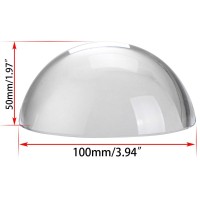 Ownmy 4 Crystal Glass Magnifier Glide Paperweight Magnifying Glass Dome Crystal Half Ball Sphere Lens For Photographydecora