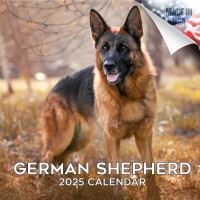 2024 2025 German Shepherd Calendar Dog Breed Monthly Wall Calendar 12 X 24 Open Thick Nobleed Paper Giftable Academic