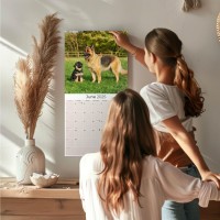 2024 2025 German Shepherd Calendar Dog Breed Monthly Wall Calendar 12 X 24 Open Thick Nobleed Paper Giftable Academic