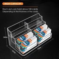 Maxgear Acrylic Business Card Holder For Desk Multiple Business Card Holders Business Card Stand Business Card Display Holder