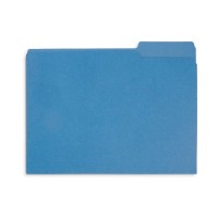 File Folder 13 Cut Tab Letter Size Blue Great For Organizing And Easy File Storage 100 Per Box