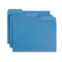 File Folder 13 Cut Tab Letter Size Blue Great For Organizing And Easy File Storage 100 Per Box