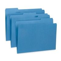 File Folder 13 Cut Tab Letter Size Blue Great For Organizing And Easy File Storage 100 Per Box