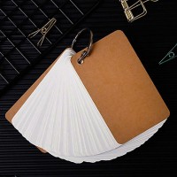 Koogel Index Cards 300 Pieces 22 X 35 Inches Flash Cards White Study Cards Note Cards Kraft Paper Cards Study Supplies With Bi