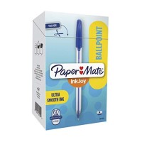 Paper Mate 2014534 Inkjoy 50St Ballpoint Pens Medium Point 10Mm Blue 60 Count