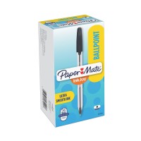 Paper Mate 2013158 Inkjoy 50St Ballpoint Pens Ultra Smooth Ink Reliable And Fluid 10Mm Medium Tip Pack Of 24 Black