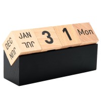 Cosmos Desk Calendar Perpetual Date Desk Calendar Blocks Month Date Weekday Display Calendar Wooden Cubes For Home Office Teache