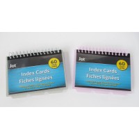 2 Index Cards Spiral Bound Pads With Dividers 60 Cards In Each Pad 3 X 5 Inch