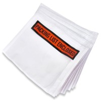 Sales4Less Packing List Envelopes 75 X 55 Pouches Invoice Enclosed Adhesive Bags Pack Of 200 Pl755199 Clear