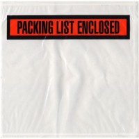 Sales4Less Packing List Envelopes 75 X 55 Pouches Invoice Enclosed Adhesive Bags Pack Of 200 Pl755199 Clear