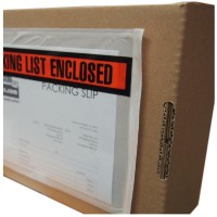 Sales4Less Packing List Envelopes 75 X 55 Pouches Invoice Enclosed Adhesive Bags Pack Of 200 Pl755199 Clear