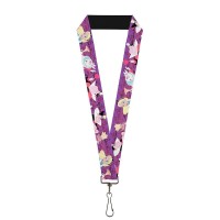 Buckle Down Unisexadults Lanyard10Alice Meets The Queen Of Hearts Posescard M Multicolor Onesize