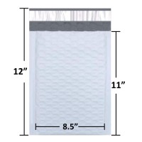 Sales4Less 2 Poly Bubble Mailers 85X12 Inches Padded Envelope Mailer Waterproof Pack Of 25 White