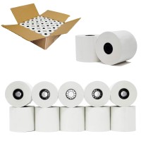 48 Gsm Paper Thickness 2 14 X 230Ft 1Ply Thermal Paper 50 Rolls Bpa Free Cash Register Tape Sharp 01Pu 01Pu Era520 Er