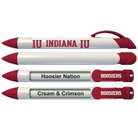 Greeting Pen Indiana University Hoosiers Rotating Message Pens 4 Pack 8032 Officially Licensed Collegiate Product