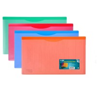 Waterproof Polyfile Folders With Top Tab Assorted Colors 4Pcs Pack Legal Size Multicolor