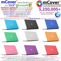 Mcover Hard Case Only Compatible For 135 Microsoft Surface Laptop 54 32 1 With Alcantara Keyboard Clear