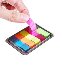 Imagitek 3 Sheet Neon Index Tabs Flags Page Markers Sticky Notes With Box  Translucent Book/Page Marker Stationery Strips  300 Pieces