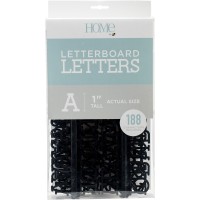 American Crafts Dcwve Die Cuts With A View 1 Letter Pack Letterboardblack 188 Pcs Lp00600017